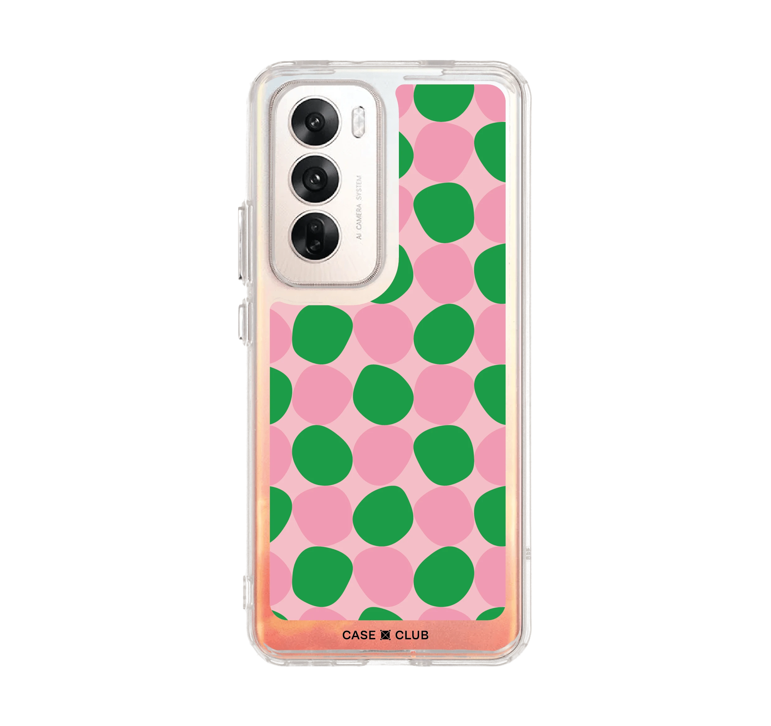 dark green stack polka dots